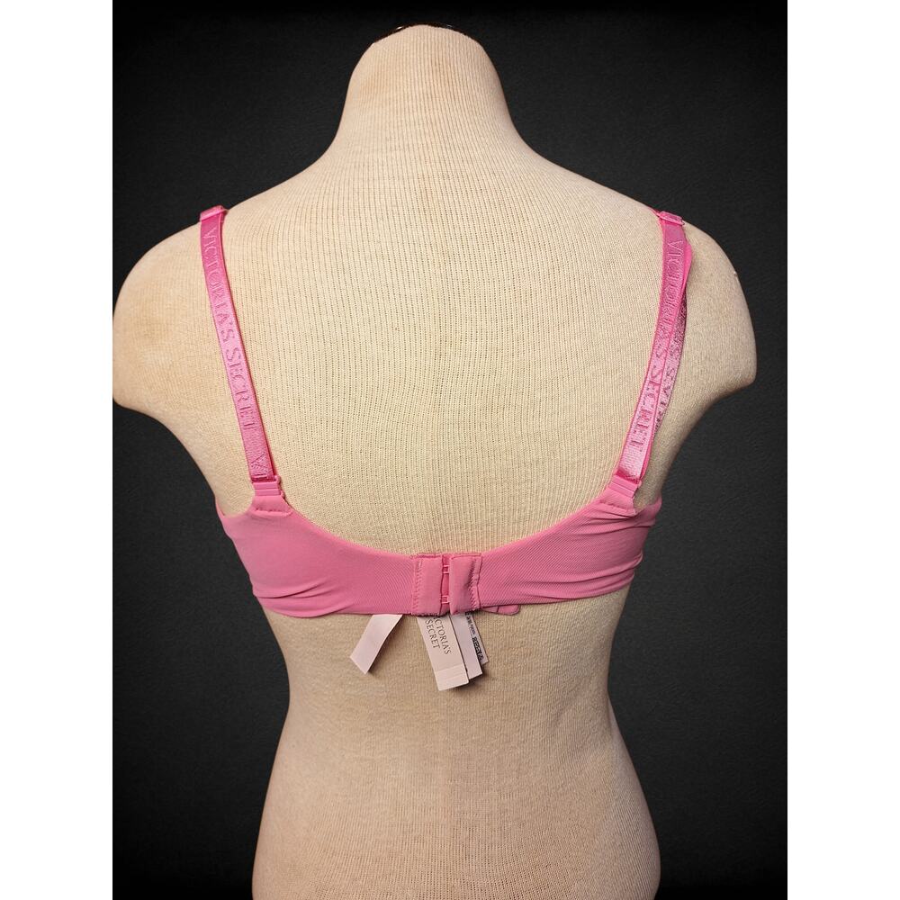 Victoria Secret t-shirt lightly lined full coverage bra 36D bubble gum pink - Picture 4 of 7